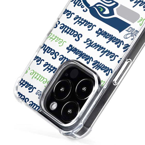 NFL Seattle Seahawks Print iPhone 15 Pro Max MagSafe Case