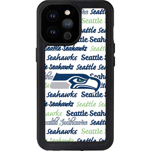 NFL Seattle Seahawks Print iPhone 14 Pro Max Waterproof Case