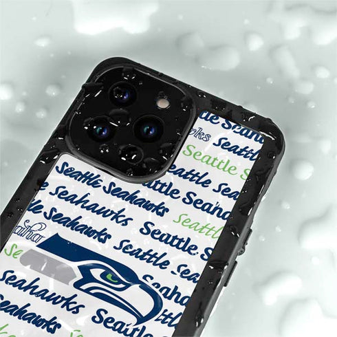 NFL Seattle Seahawks Print iPhone 14 Pro Max Waterproof Case
