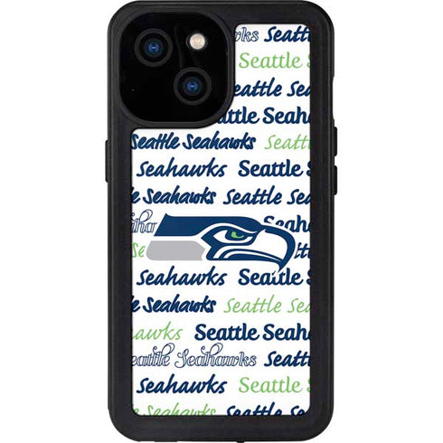 NFL Seattle Seahawks Print iPhone 15 Waterproof Case