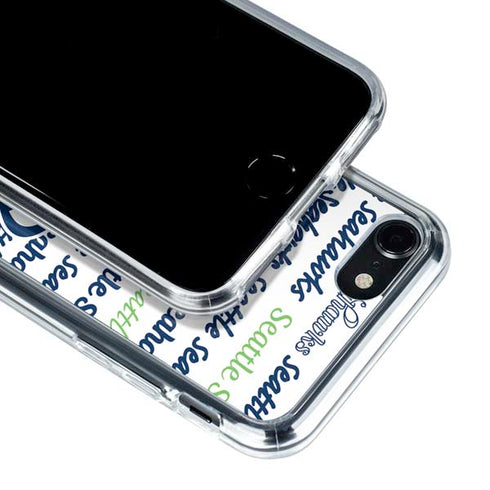 NFL Seattle Seahawks Print iPhone SE (2nd & 3rd Gen) Clear Case