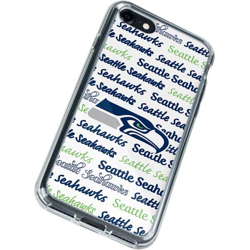 NFL Seattle Seahawks Print iPhone SE (2nd & 3rd Gen) Clear Case