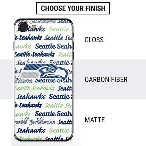 NFL Seattle Seahawks Print iPhone SE (2nd & 3rd Gen) Skin