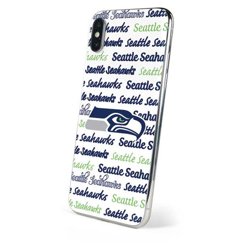 NFL Seattle Seahawks Print iPhone X Skin