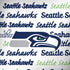 NFL Seattle Seahawks Print iPhone X Skin