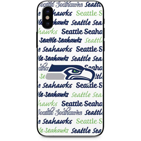 NFL Seattle Seahawks Print iPhone X Skin
