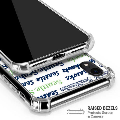 NFL Seattle Seahawks Print iPhone XR Clear Case