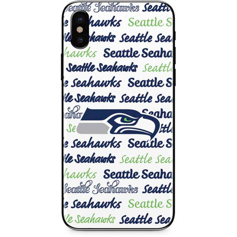 NFL Seattle Seahawks Print iPhone XS Skin