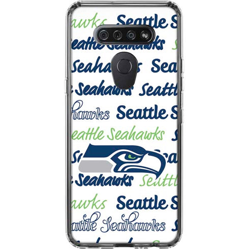 NFL Seattle Seahawks Print LG K51/Q51 Clear Case
