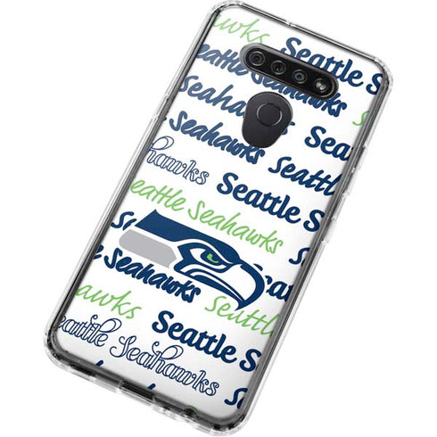 NFL Seattle Seahawks Print LG K51/Q51 Clear Case