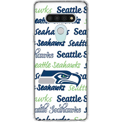 NFL Seattle Seahawks Print LG Stylo 6 Clear Case