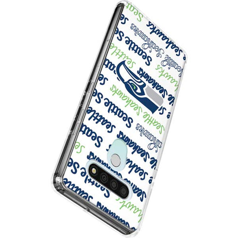 NFL Seattle Seahawks Print LG Stylo 6 Clear Case