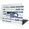 NFL Seattle Seahawks Print MacBook Pro 16in (2019-20) Case plus Skin