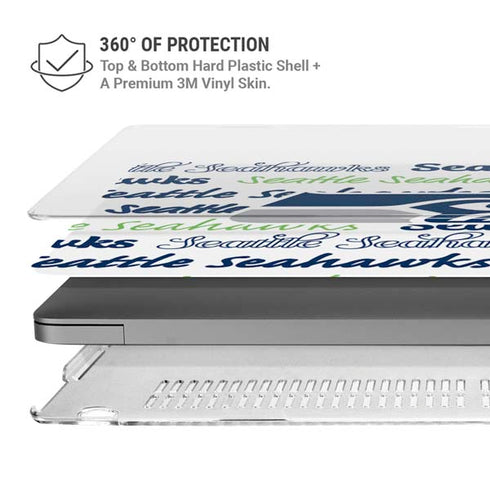 NFL Seattle Seahawks Print MacBook Pro 16in (2021-25) Case plus Skin