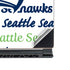 NFL Seattle Seahawks Print MSI GS65 Stealth Laptop Skin