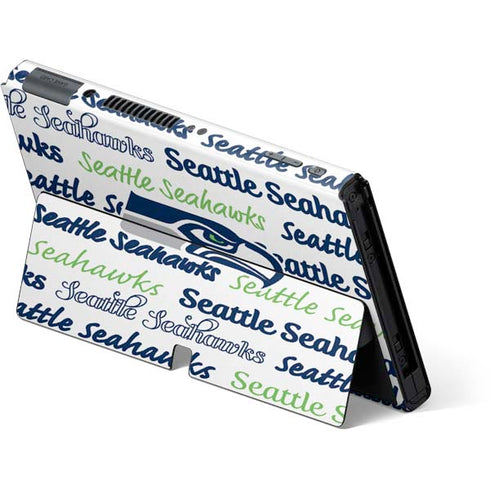 NFL Seattle Seahawks Print Nintendo Switch OLED (2021) Skin
