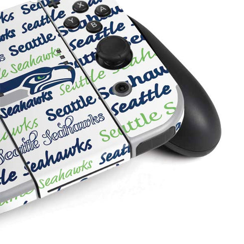 NFL Seattle Seahawks Print Nintendo Switch OLED (2021) Skin