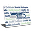 NFL Seattle Seahawks Print Universal Laptop 14in (11.4 x 8.2in) Skin