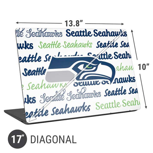 NFL Seattle Seahawks Print Universal Laptop 17in (13.8 x 10in) Skin