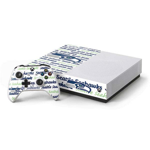 NFL Seattle Seahawks Print Xbox One S All-Digital Edition Bundle Skin