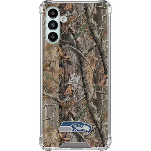NFL Seattle Seahawks Realtree AP Camo Galaxy A13 5G Clear Case