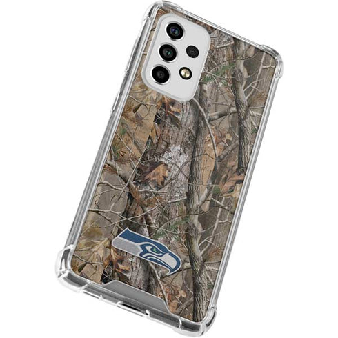 NFL Seattle Seahawks Realtree AP Camo Galaxy A53 5G Clear Case