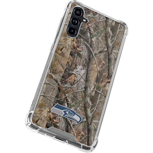 NFL Seattle Seahawks Realtree AP Camo Galaxy A54 5G Clear Case