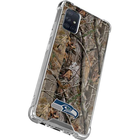 NFL Seattle Seahawks Realtree AP Camo Galaxy A71 5G Clear Case