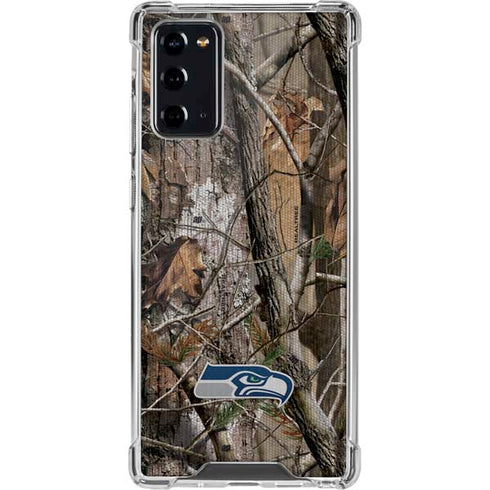 NFL Seattle Seahawks Realtree AP Camo Galaxy Note20 5G Clear Case