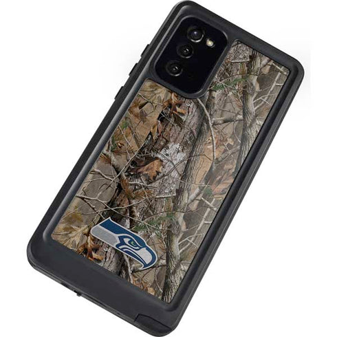 NFL Seattle Seahawks Realtree AP Camo Galaxy Note20 5G Waterproof Case
