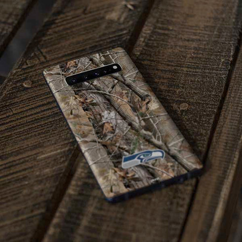 NFL Seattle Seahawks Realtree AP Camo Galaxy S10 Plus Skin
