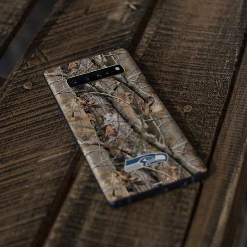 NFL Seattle Seahawks Realtree AP Camo Galaxy S10 Skin