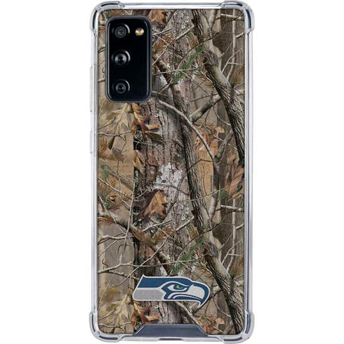 NFL Seattle Seahawks Realtree AP Camo Galaxy S20 FE Clear Case