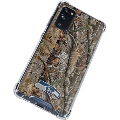 NFL Seattle Seahawks Realtree AP Camo Galaxy S20 FE Clear Case