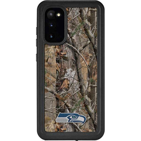 NFL Seattle Seahawks Realtree AP Camo Galaxy S20 Waterproof Case