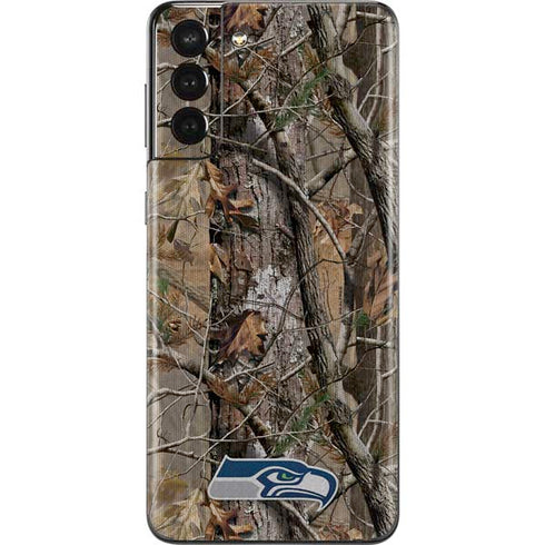 NFL Seattle Seahawks Realtree AP Camo Galaxy S21 Plus 5G Skin