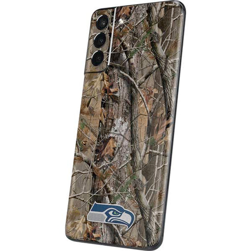 NFL Seattle Seahawks Realtree AP Camo Galaxy S21 Plus 5G Skin