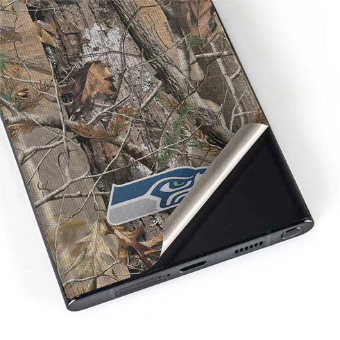 NFL Seattle Seahawks Realtree AP Camo Galaxy S22 Ultra Skin