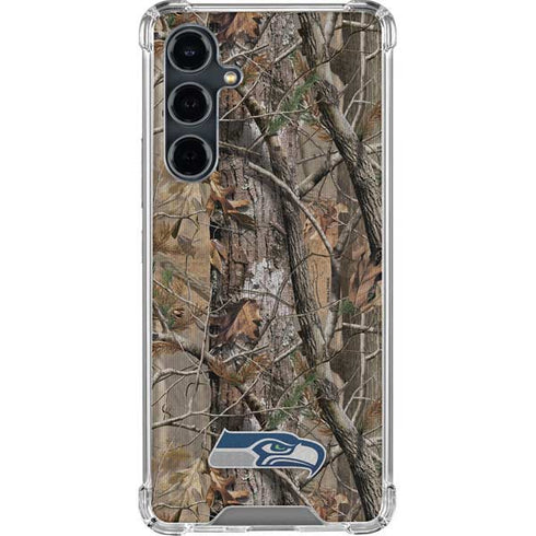 NFL Seattle Seahawks Realtree AP Camo Galaxy S23 FE Clear Case