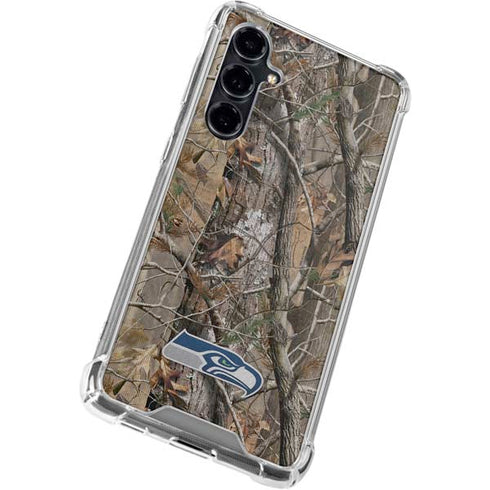 NFL Seattle Seahawks Realtree AP Camo Galaxy S23 FE Clear Case