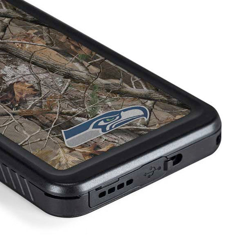 NFL Seattle Seahawks Realtree AP Camo Galaxy S23 Waterproof Case