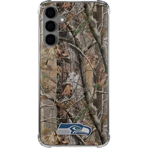 NFL Seattle Seahawks Realtree AP Camo Galaxy S24 Plus Clear Case
