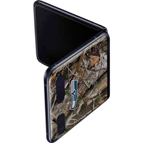NFL Seattle Seahawks Realtree AP Camo Galaxy Z Flip Skin