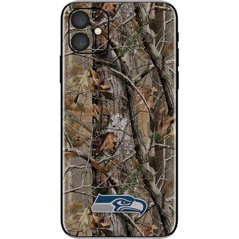 NFL Seattle Seahawks Realtree AP Camo iPhone 11 Skin