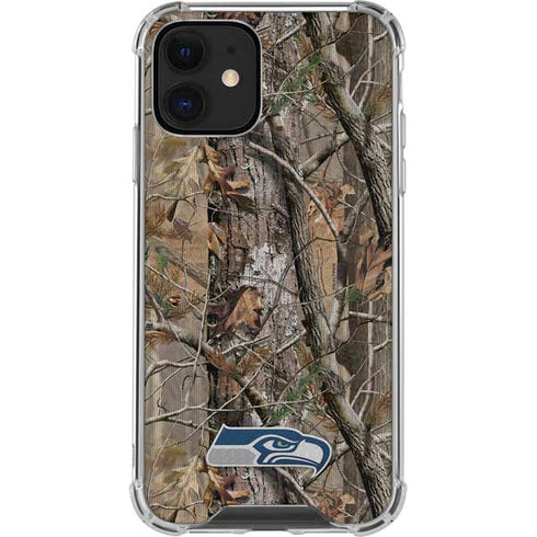NFL Seattle Seahawks Realtree AP Camo iPhone 12 Mini Clear Case