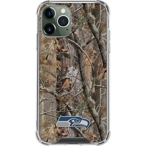 NFL Seattle Seahawks Realtree AP Camo iPhone 12 Pro Max Clear Case