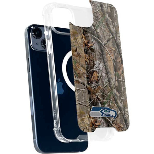 NFL Seattle Seahawks Realtree AP Camo iPhone 15 Plus MagSafe Case