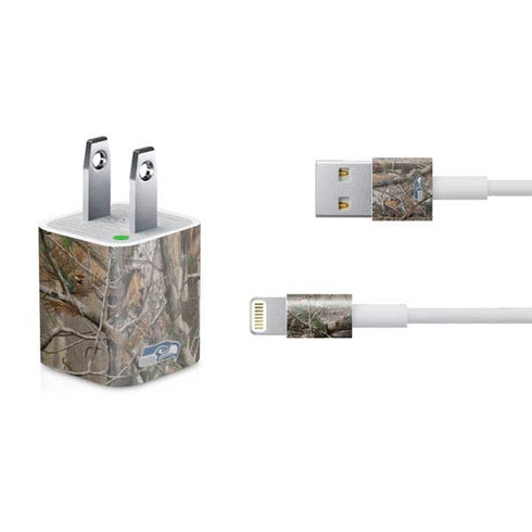 NFL Seattle Seahawks Realtree AP Camo iPhone Charger (5W USB) Skin
