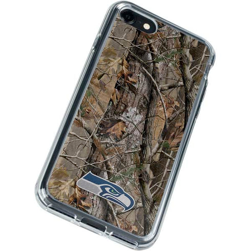 NFL Seattle Seahawks Realtree AP Camo iPhone SE (2nd & 3rd Gen) Clear Case
