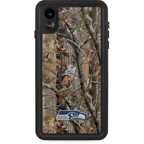 NFL Seattle Seahawks Realtree AP Camo iPhone XR Waterproof Case